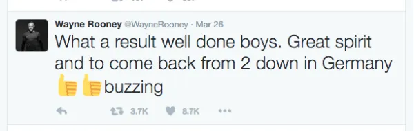 Wayne Rooney ne devrait plus jamais jouer pour l'Angleterre