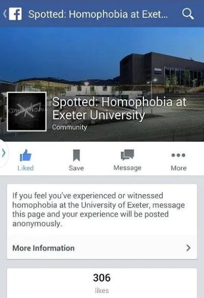Il y a une autre page 'Spotted', et cette fois c'est sur l'homophobie
