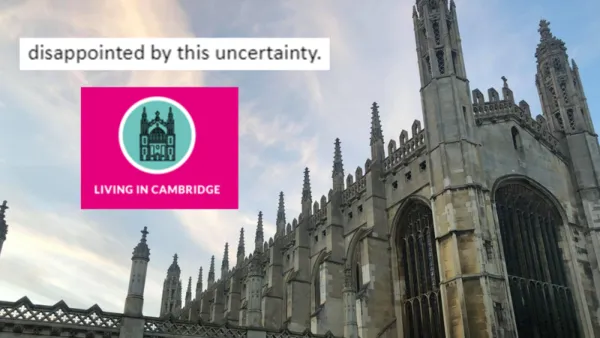 Le retour des étudiants à Cambridge pour un enseignement en personne est «peu probable» avant le 17 mai