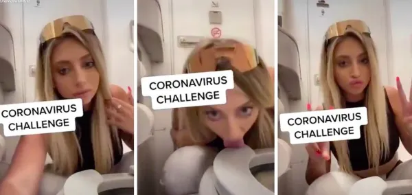 Un influenceur a léché les toilettes publiques pour un TikTok et l'a qualifié de «défi du coronavirus»