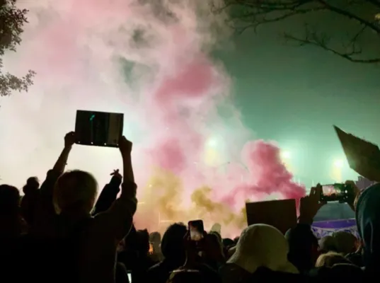En images : la semaine des manifestations étudiantes à Manchester